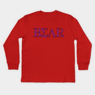 Bear Fraternity/ Sorority Kids Long Sleeve T-Shirt